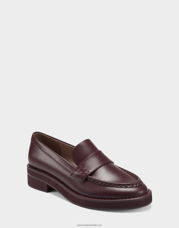 Frauen Aerosoles Loafer aus bordeauxfarbenem Leder 20T68192