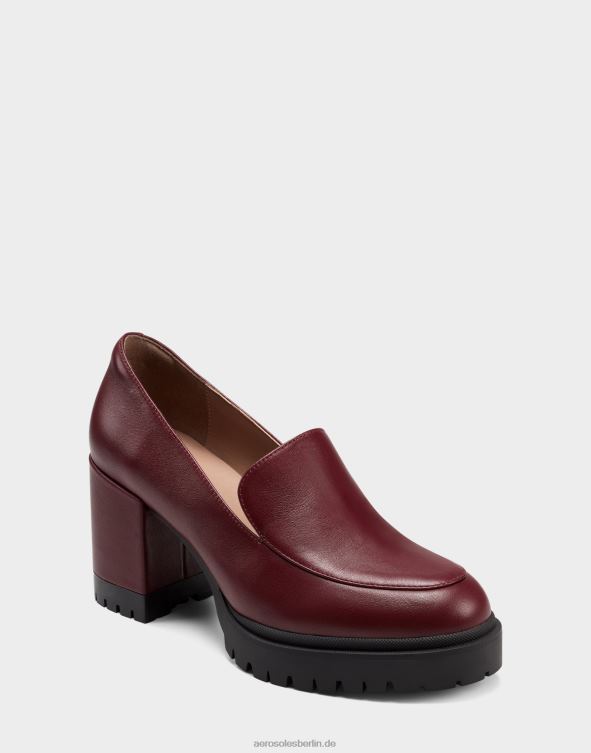 Frauen Aerosoles Loafer aus bordeauxfarbenem Leder 20T68380
