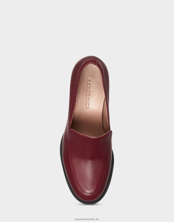 Frauen Aerosoles Loafer aus bordeauxfarbenem Leder 20T68380