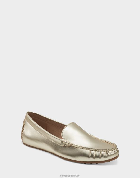 Frauen Aerosoles Loafer aus weichem goldfarbenem Kunstleder 20T68209