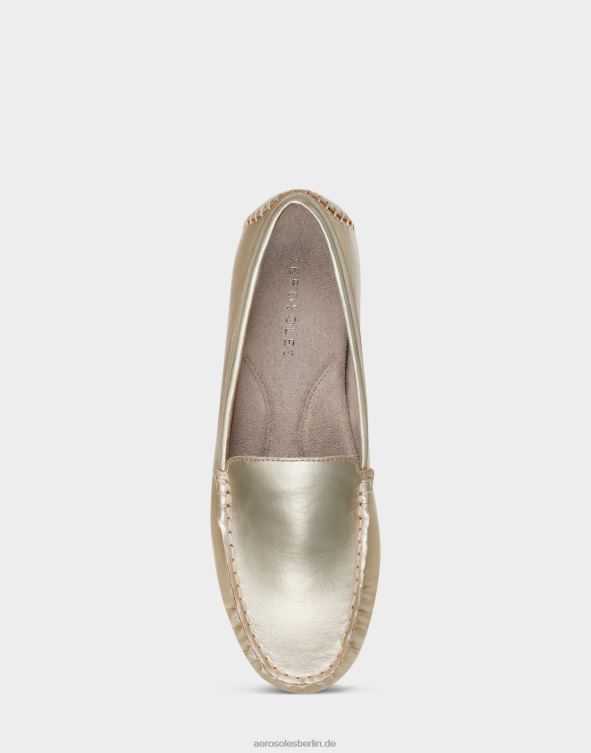 Frauen Aerosoles Loafer aus weichem goldfarbenem Kunstleder 20T68209