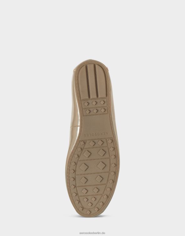 Frauen Aerosoles Loafer aus weichem goldfarbenem Kunstleder 20T68209