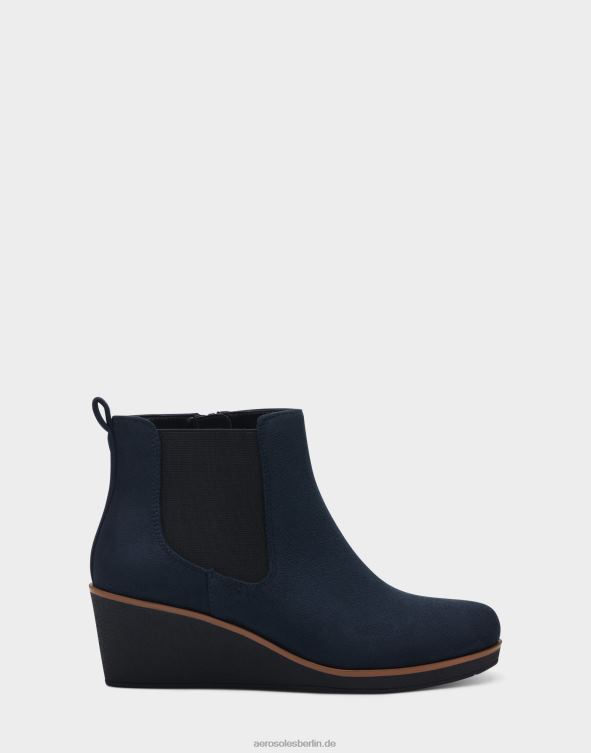 Frauen Aerosoles Stiefeletten aus marineblauem Wildlederimitat 20T6897